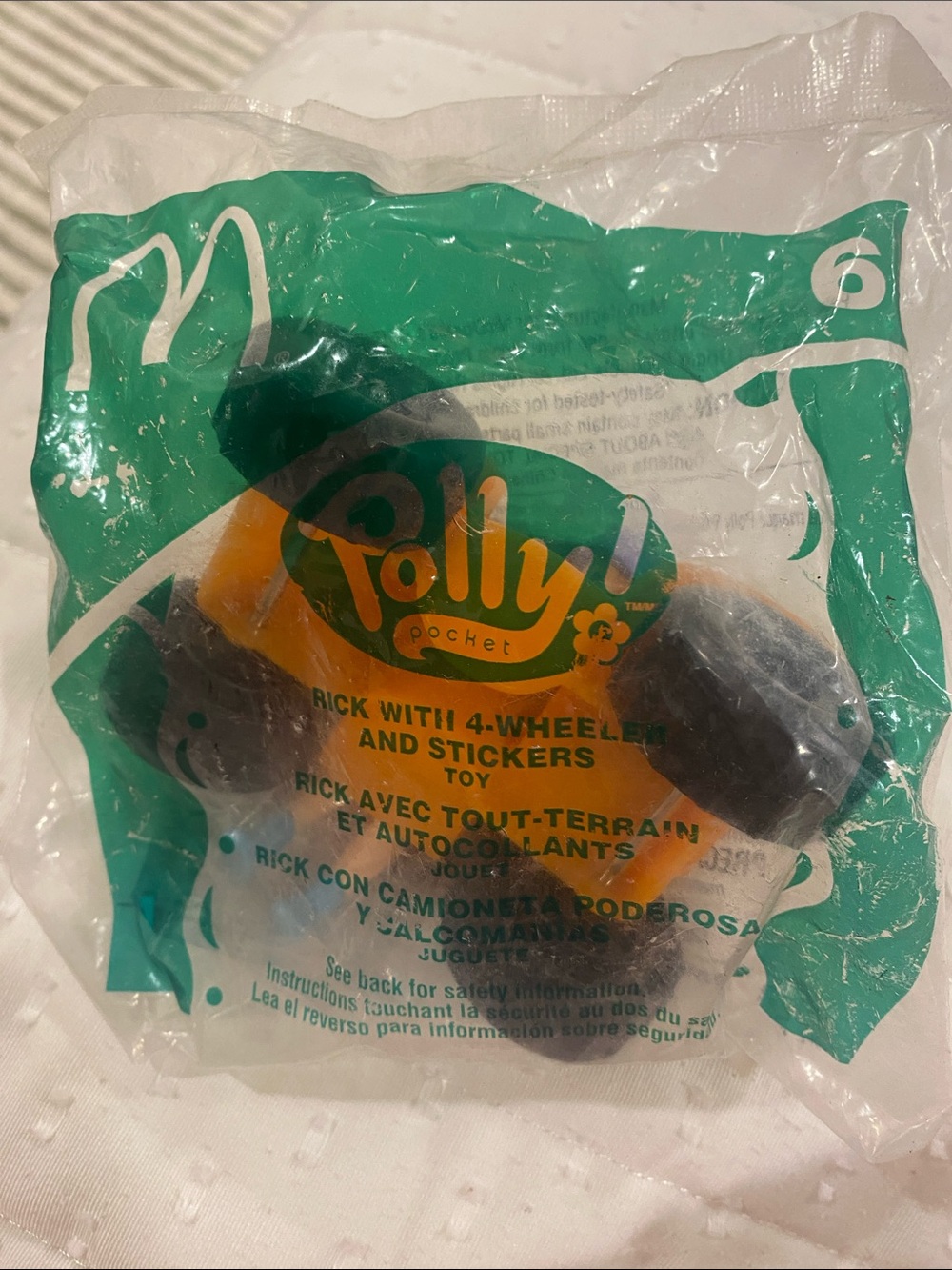 NEW SEALED 2003 McDonald’s Polly Pocket Orange Toy Truck in Original Packaging